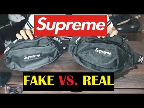 how to spot fake supreme waist bag|real vs false supreme shoes.